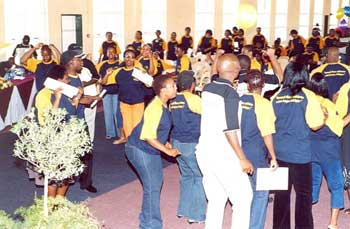 CBU members celebrate the Unions silver Jubillee